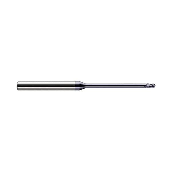 Harvey Tool 0.0620 in. 1/16 Cutter dia. x 3/32 x 0.95in. Reach Carbide Ball End Mill, 4 Flutes, AlTiN Coated 752262-C3 - main
